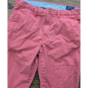 Polo Ralph Lauren The Polo Chino Stretch Straight Fit Pants Salmon Size 32x30
